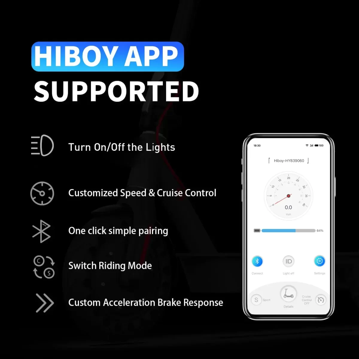 Hiboy S2 : e-Scooter - Image 4